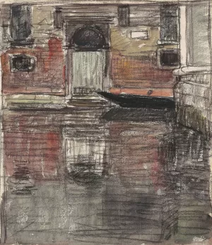 Reflections, Venetian Canal by Eugene Vail Oil Painting