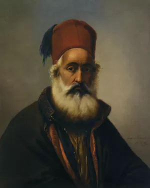 Portrait of a Dignitary Possibly Ibrahim Pacha Oil painting by Eugene Verboeckhoven