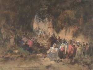 Arabs Resting by Eugenio Lucas Velazquez Oil Painting