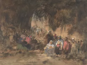 Arabs Resting by Eugenio Lucas Velazquez Oil Painting