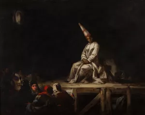 Auto-da-fe by Eugenio Lucas Velazquez Oil Painting