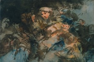 Group of Witches by Eugenio Lucas Velazquez Oil Painting