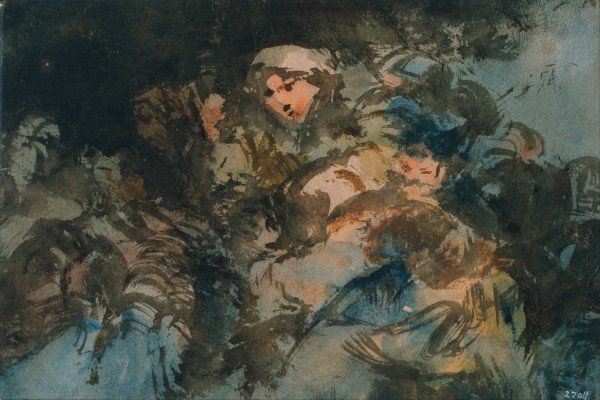 Group of Witches  by Eugenio Lucas Velazquez - Hand-Painted Oil Painting Reproduction