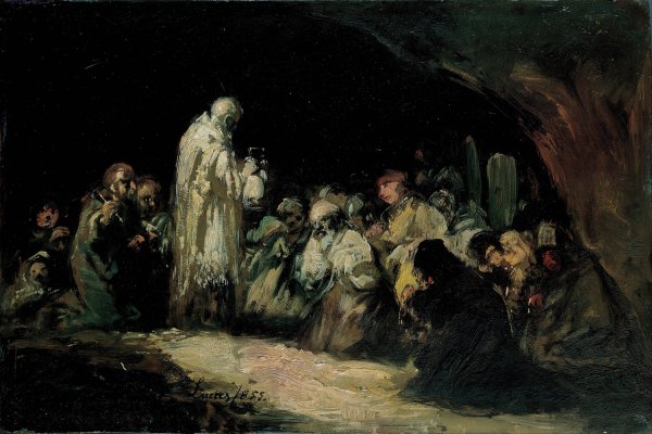 The Communion  by Eugenio Lucas Velazquez - Hand-Painted Oil Painting Reproduction