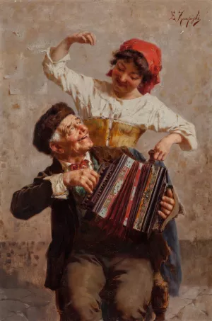 Dancing Serenade by Eugenio Zampighi Oil Painting