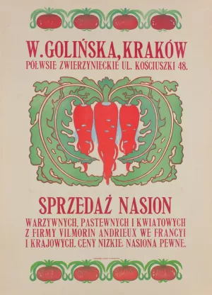 Sprzedaz nasion warzywnych by Eugeniusz Ludwik Dabrowa-Dabrowski Oil Painting