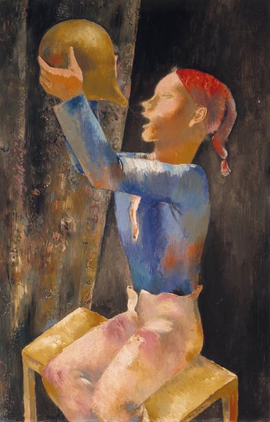 Main Product Photo of Le jeune buveur Painting by Eugeniusz Zak