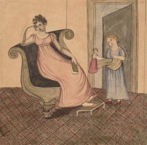 Mother And Child by Eunice Pinney Oil Painting