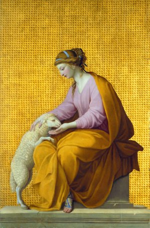Meekness by Eustache Le Sueur Oil Painting