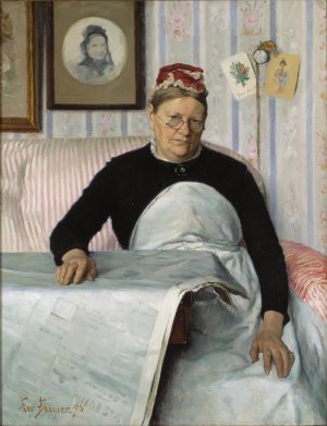 The Housekeeper, Brita Maria by Eva Bonnier Oil Painting