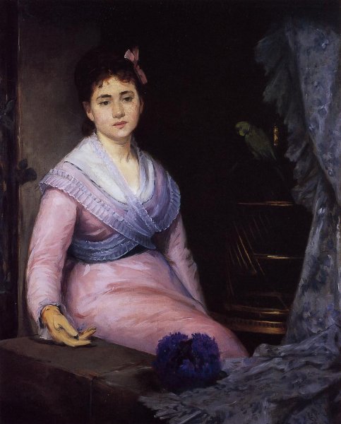 Indolence by Eva Gonzales - Hand-Painted Oil Painting Reproduction