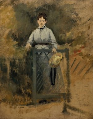 La Servante ou a la barriere by Eva Gonzales Oil Painting