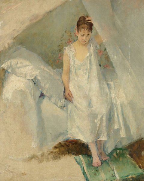 L'alcove  by Eva Gonzales - Hand-Painted Oil Painting Reproduction