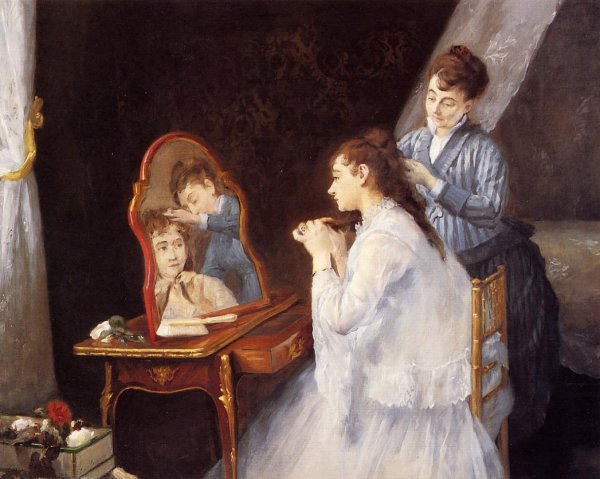 Le Petit Lever by Eva Gonzales - Hand-Painted Oil Painting Reproduction