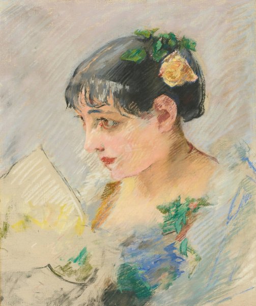 L'espagnole  by Eva Gonzales - Hand-Painted Oil Painting Reproduction