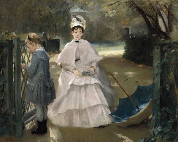 Nanny and Child  by Eva Gonzales - Hand-Painted Oil Painting Reproduction