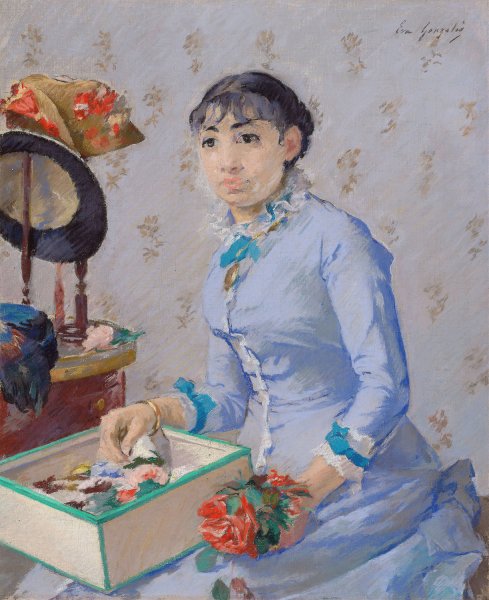 The Milliner  by Eva Gonzales - Hand-Painted Oil Painting Reproduction