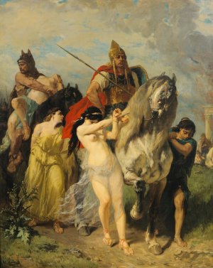 The Invasion Oil painting by Evariste-Vital Luminais