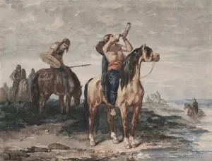 The Merovingians Oil painting by Evariste-Vital Luminais
