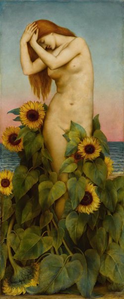 Clytie  by Evelyn De Morgan - Hand-Painted Oil Painting Reproduction