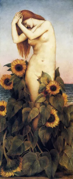Clytie by Evelyn De Morgan - Oil Painting Reproduction