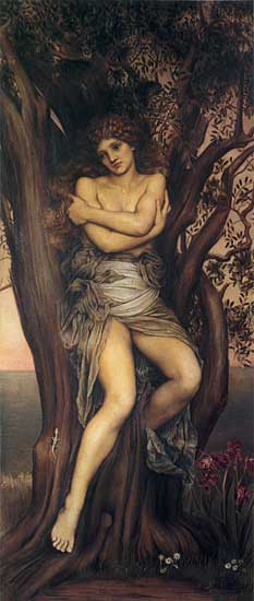 Dryad Oil painting by Evelyn De Morgan