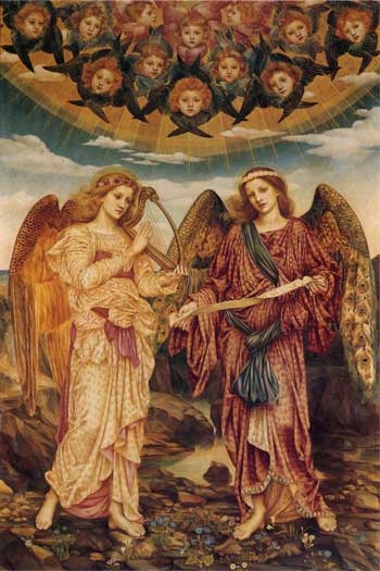 Main Product Photo of Gloria in Excelsis Painting by Evelyn De Morgan