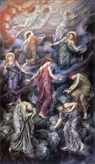 Kingdom of Heaven by Evelyn De Morgan - Hand-Painted Oil Painting Reproduction