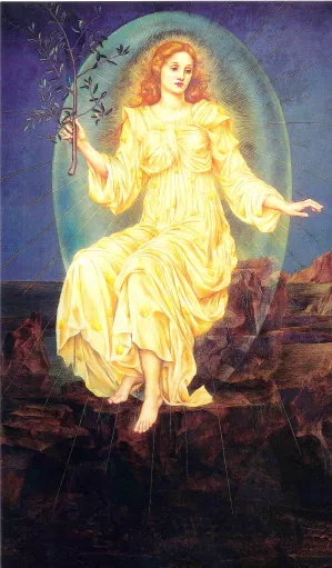 Lux in Tenebris by Evelyn De Morgan - Oil Painting Reproduction