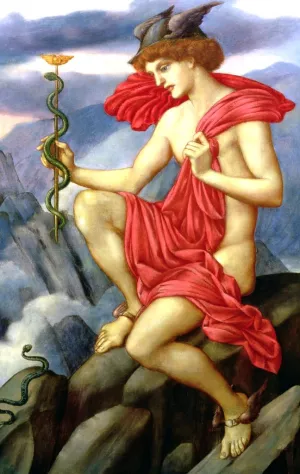 Mercury by Evelyn De Morgan - Oil Painting Reproduction