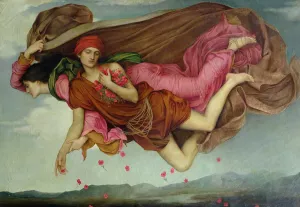 Night and Sleep painting by Evelyn De Morgan