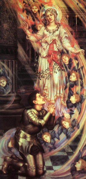Our Lady of Peace by Evelyn De Morgan Oil Painting