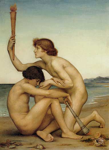 Main Product Photo of Phosphorus and Hesperus Painting by Evelyn De Morgan