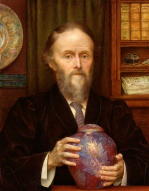 Portrait of William De Morgan by Evelyn De Morgan Oil Painting