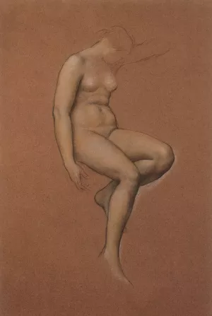Study for In Memoriam by Evelyn De Morgan Oil Painting