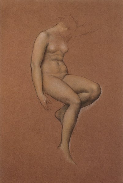 Study for In Memoriam by Evelyn De Morgan - Hand-Painted Oil Painting Reproduction