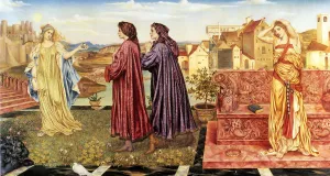 The Garden of Opportunity by Evelyn De Morgan Oil Painting