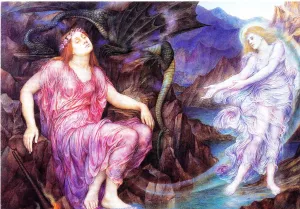 The Passing of the Soul at Death by Evelyn De Morgan - Oil Painting Reproduction