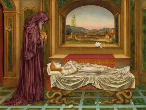 The Wandering Jew; 'Whom the Gods Love Die Young' by Evelyn De Morgan Oil Painting