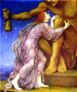 The Worship of Mammon painting by Evelyn De Morgan