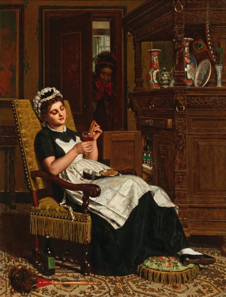 On est jamais mieux servi que par soi-meme  by Evert Jan Boks - Hand-Painted Oil Painting Reproduction