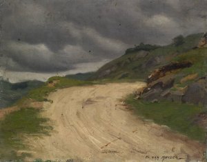 Road of Mornex by Evert Louis Van Muyden Oil Painting