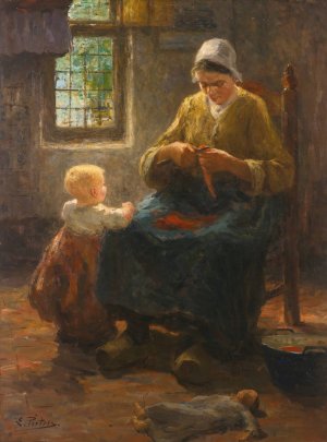 Sunlight And Shadow by Evert Pieters Oil Painting
