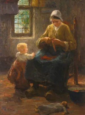 Sunlight And Shadow by Evert Pieters Oil Painting