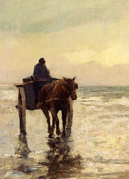 Main Product Photo of The Shell Fisher Painting by Evert Pieters