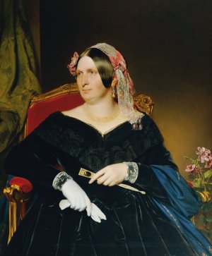 Dame im Lehnstuhl by Franz Eybl Oil Painting