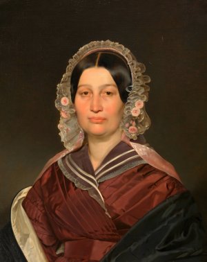 Damenbildnis by Franz Eybl Oil Painting