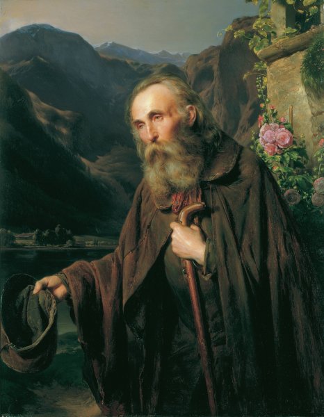 Main Product Photo of Ein alter Bettler  Painting by Franz Eybl