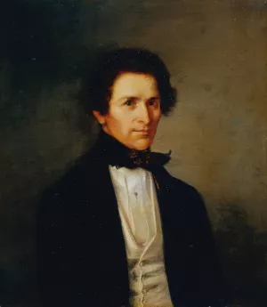 Herrenportrat by Franz Eybl Oil Painting