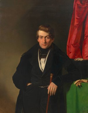 Johann Michael Schweighofer, Klavierfabrikant by Franz Eybl Oil Painting